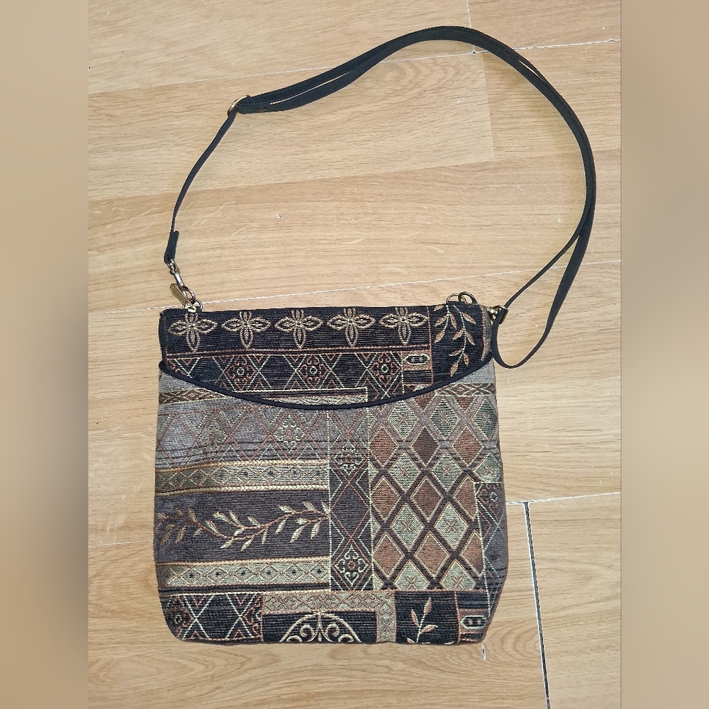Danny K. Brown & Green Handbag Made In USA